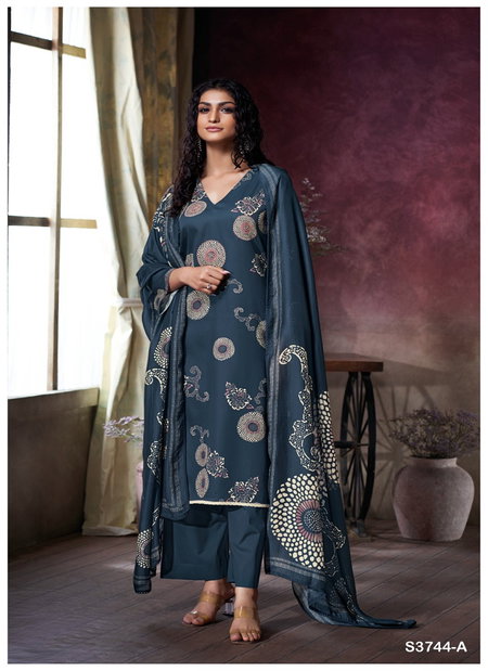 Uriah By Ganga Cotton Satin Printed Salwar Kameez Wholesale Clothing Suppliers In India